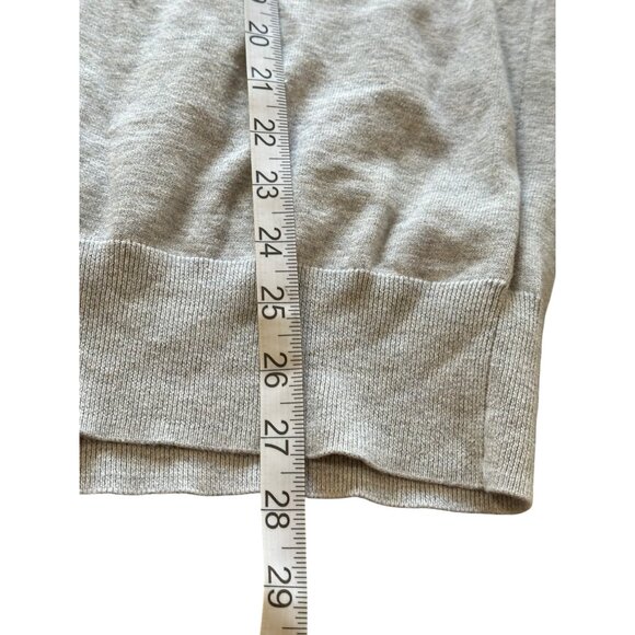 Brooks Brothers XL Gray 1/4 Zip Pullover Sweater Mens Pullover Cotton Blend - Picture 4 of 5